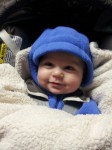 Joined mom and dad at the polls in 25-degree weather on Election Day