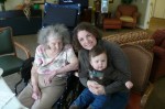 Wyatt meets Great Grandma Esther