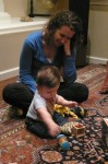 Aunt Diana and Wyatt figure out what to build with these cool blocks